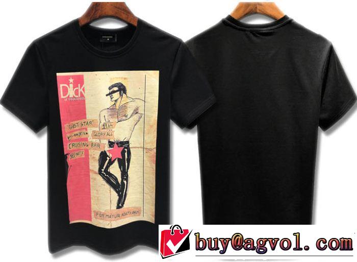 2色可選 今年もトレンド ディースクエアード DSQUARED2 リッチな印象に Tシャツ/ティーシャツ