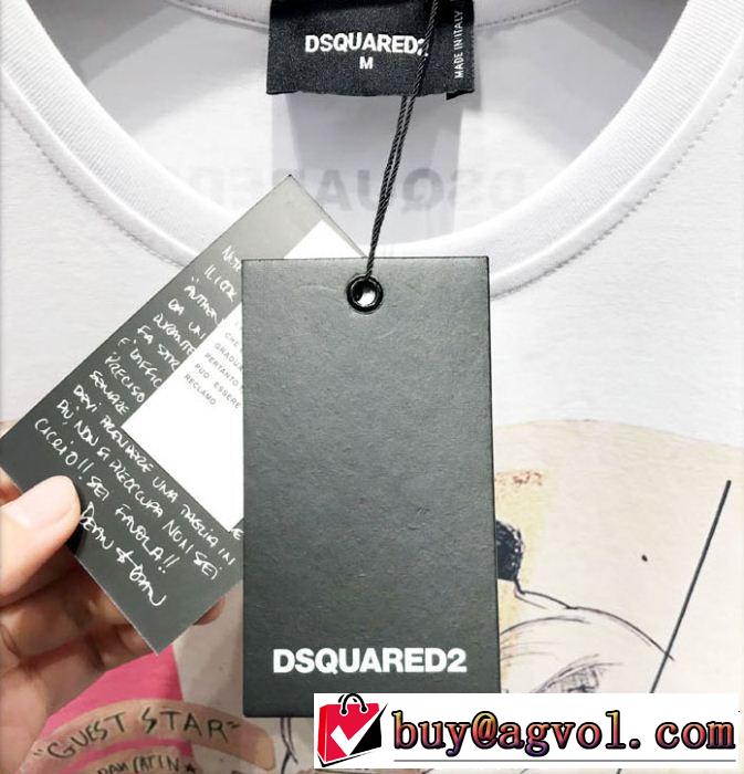 2色可選 今年もトレンド ディースクエアード DSQUARED2 リッチな印象に Tシャツ/ティーシャツ