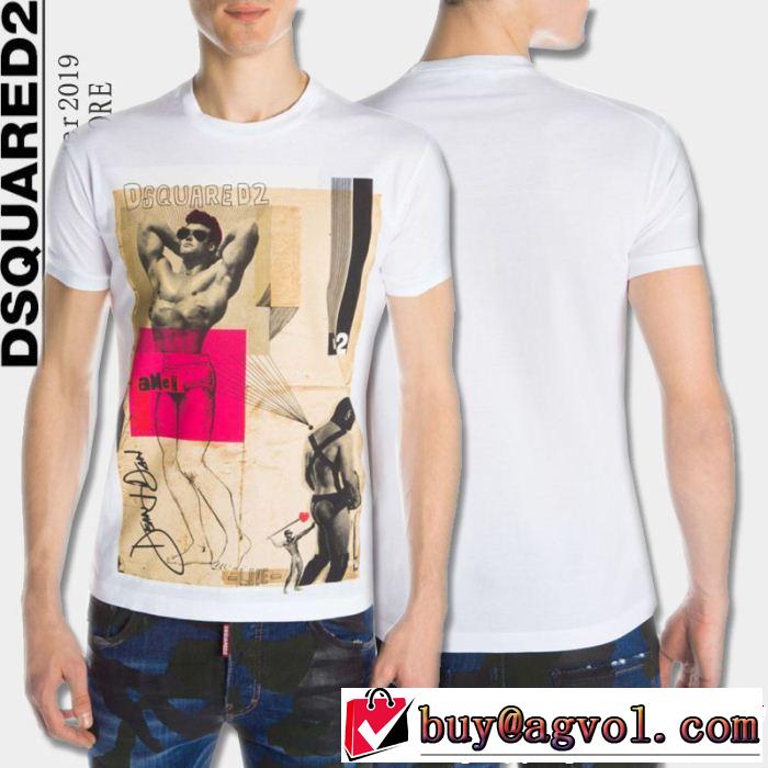  DSQUARED2 抜け感スゴイ ディースクエアード  Tシャツ/ティーシャツ今っぽいトレンド  2色可選 