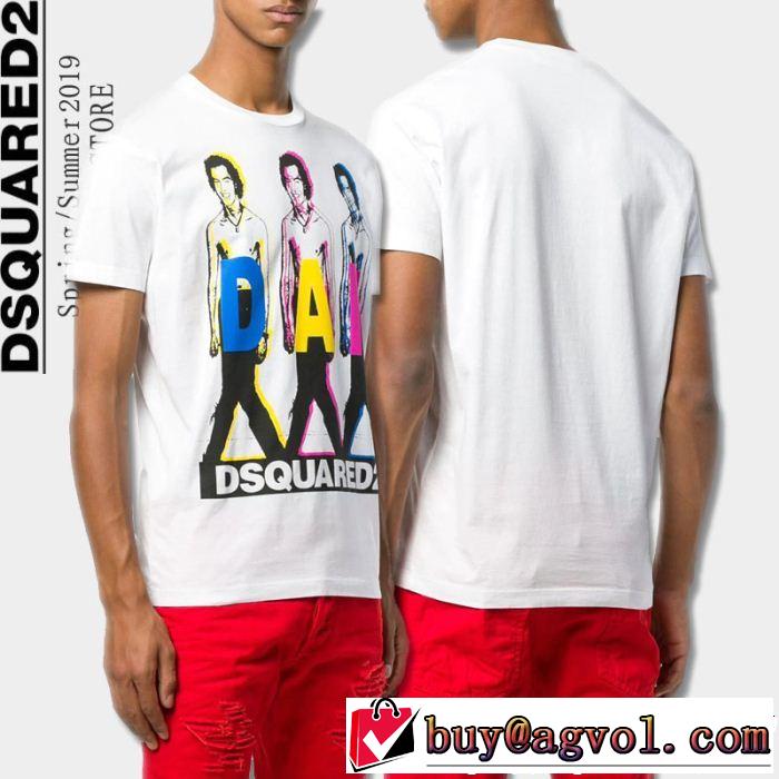  透け感優しい 2色可選 ディースクエアード DSQUARED2 大人っぽく仕上げ Tシャツ/ティーシャツ 