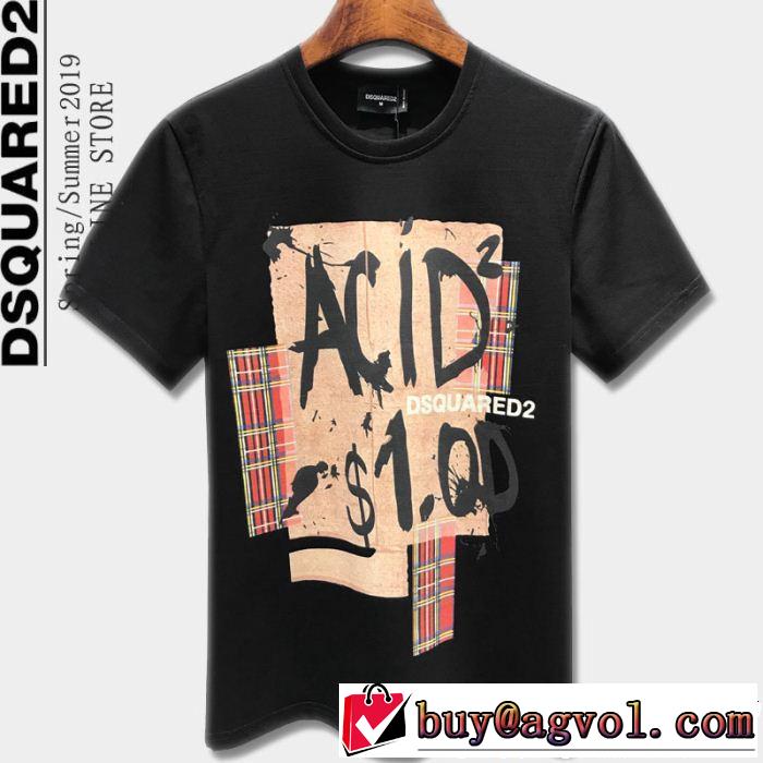 ディースクエアード DSQUARED2この夏は注目新作  Tシャツ/ティーシャツ 抜け感スゴイ 2色可選