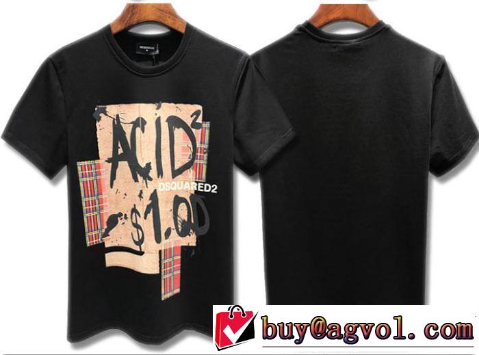 ディースクエアード DSQUARED2この夏は注目新作  Tシャツ/ティーシャツ 抜け感スゴイ 2色可選