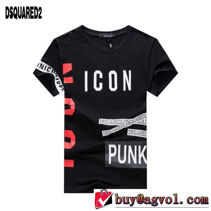 Tシャツ/ティーシャツ 2色可選 2019年春夏シーズンの人気 カジュアルを一歩大人に ディースクエアード DSQUARED2