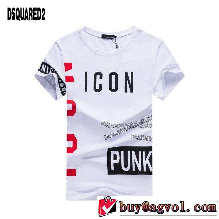 Tシャツ/ティーシャツ 2色可選 2019年春夏シーズンの人気 カジュアルを一歩大人に ディースクエアード DSQUARED2