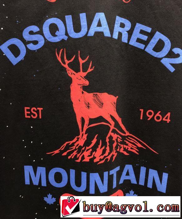 スタイルUPして着こなす 半袖Tシャツ 2019年春夏のトレンドアイテム  2色可選 ディースクエアード DSQUARED2 すっきりした印象に