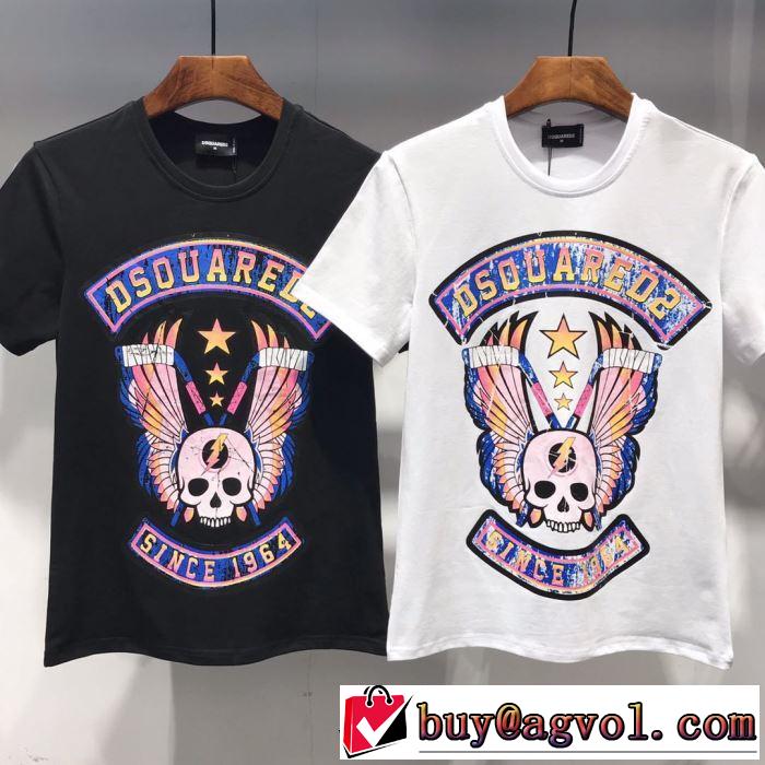 半袖Tシャツ  ぐっと鮮度がアップ 2色可選 クラシカルな雰囲気 ディースクエアード DSQUARED2 2019年春夏シーズンの人気 