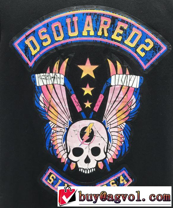 半袖Tシャツ  ぐっと鮮度がアップ 2色可選 クラシカルな雰囲気 ディースクエアード DSQUARED2 2019年春夏シーズンの人気