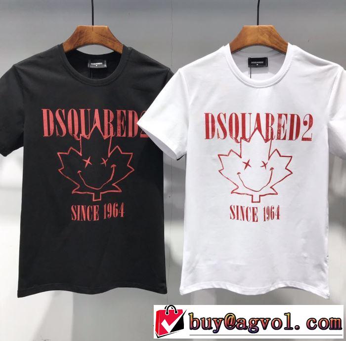 ディースクエアード DSQUARED2  2019年春夏のトレンドアイテム 半袖Tシャツ ぜひ今年のトレンドをチェック 2色可選 