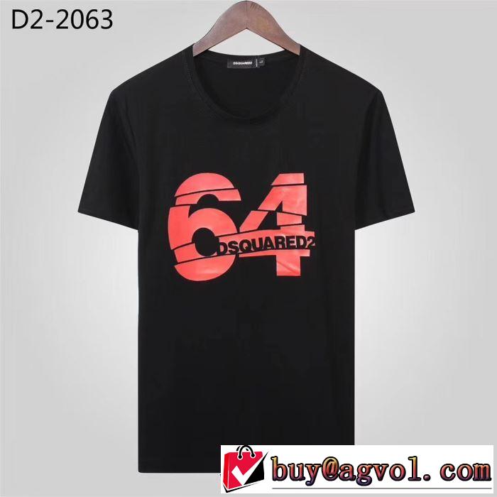 2019夏ファション新品 半袖Tシャツ  3色可選 ディースクエアード 大胆なデザインDSQUARED2 上品な涼やかさある印象に