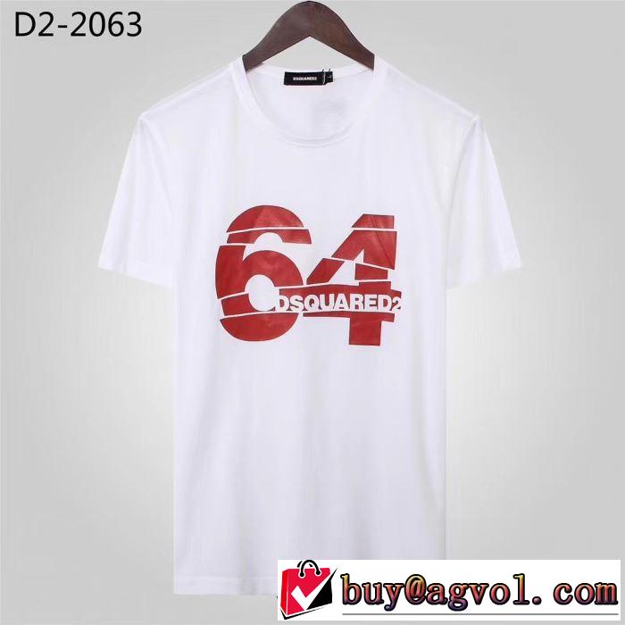 2019夏ファション新品 半袖Tシャツ  3色可選 ディースクエアード 大胆なデザインDSQUARED2 上品な涼やかさある印象に
