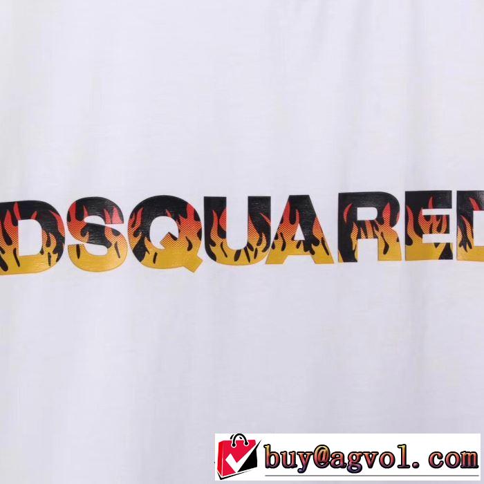 大人カジュアル夏ファッション2019 ディースクエアード DSQUARED2 半袖Tシャツ  キレイめ感が強い 2色可選 抜け感スゴイ