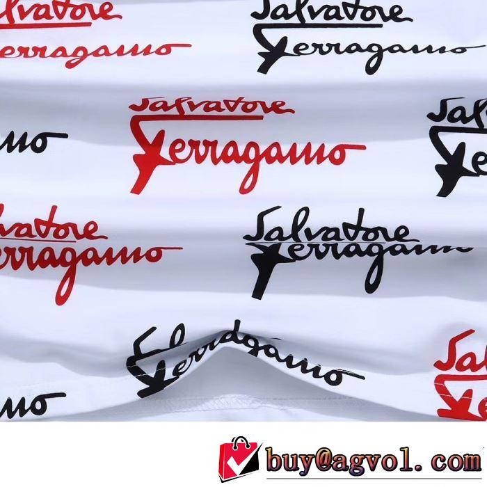 FERRAGAMO サルヴァトーレフェラガモ 半袖Tシャツ 3色可選 【2019年】夏のファッション 今流行のストリート上品