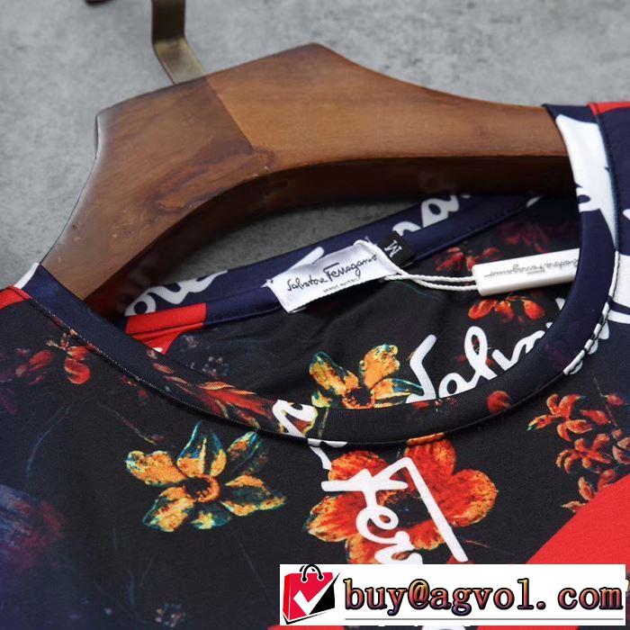 夏の最新ファッション FERRAGAMO サルヴァトーレフェラガモ 半袖Tシャツ 3色可選 2019年最新ファッション