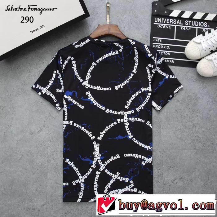 2019年春夏流行ファッション大人可愛いスタイル  FERRAGAMO サルヴァトーレフェラガモ 半袖Tシャツ 3色可選