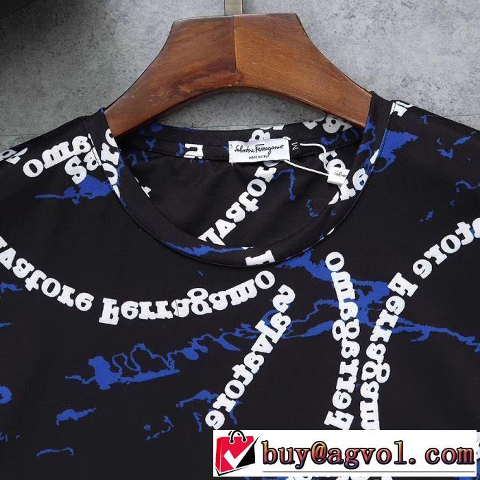 2019年春夏流行ファッション大人可愛いスタイル  FERRAGAMO サルヴァトーレフェラガモ 半袖Tシャツ 3色可選