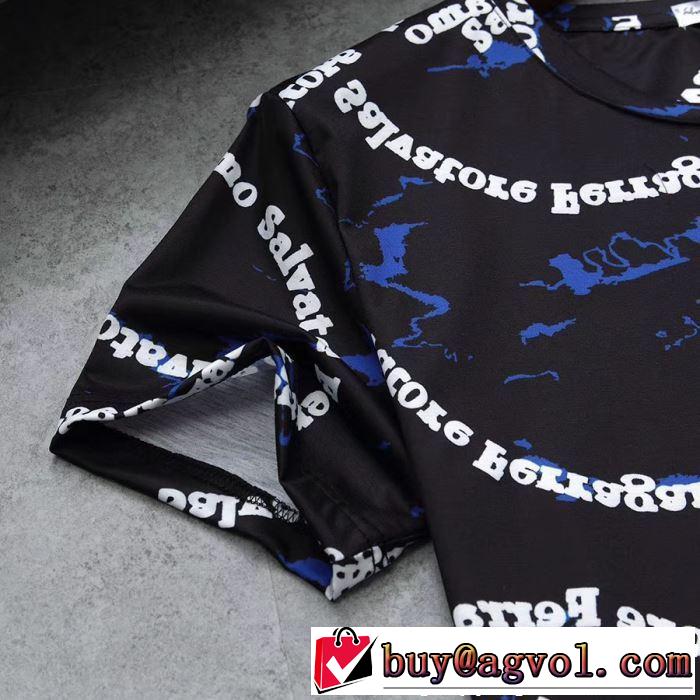 2019年春夏流行ファッション大人可愛いスタイル  FERRAGAMO サルヴァトーレフェラガモ 半袖Tシャツ 3色可選