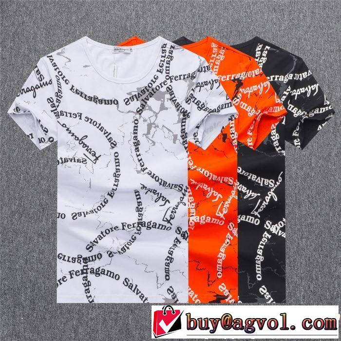 FERRAGAMO サルヴァトーレフェラガモ 半袖Tシャツ 3色可選 2019春夏人気トレンドアイテム 今季は特に注目ファション
