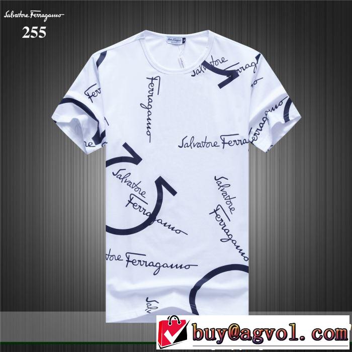 今流行りの最新コレクション 2019春夏トレンドアイテム FERRAGAMO サルヴァトーレフェラガモ 半袖Tシャツ 3色可選