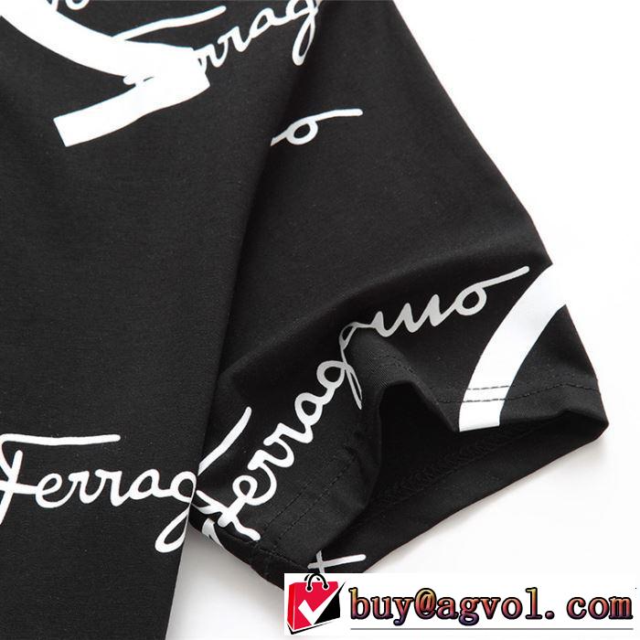 今流行りの最新コレクション 2019春夏トレンドアイテム FERRAGAMO サルヴァトーレフェラガモ 半袖Tシャツ 3色可選