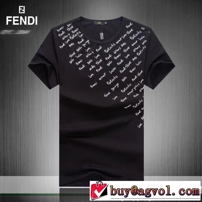 気持ちいい真夏日にぴったり オシャレな印象に FENDI フェンディ 半袖Tシャツ 3色可選