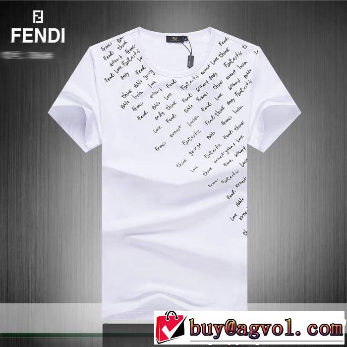 気持ちいい真夏日にぴったり オシャレな印象に FENDI フェンディ 半袖Tシャツ 3色可選