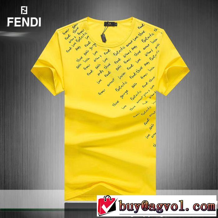 気持ちいい真夏日にぴったり オシャレな印象に FENDI フェンディ 半袖Tシャツ 3色可選