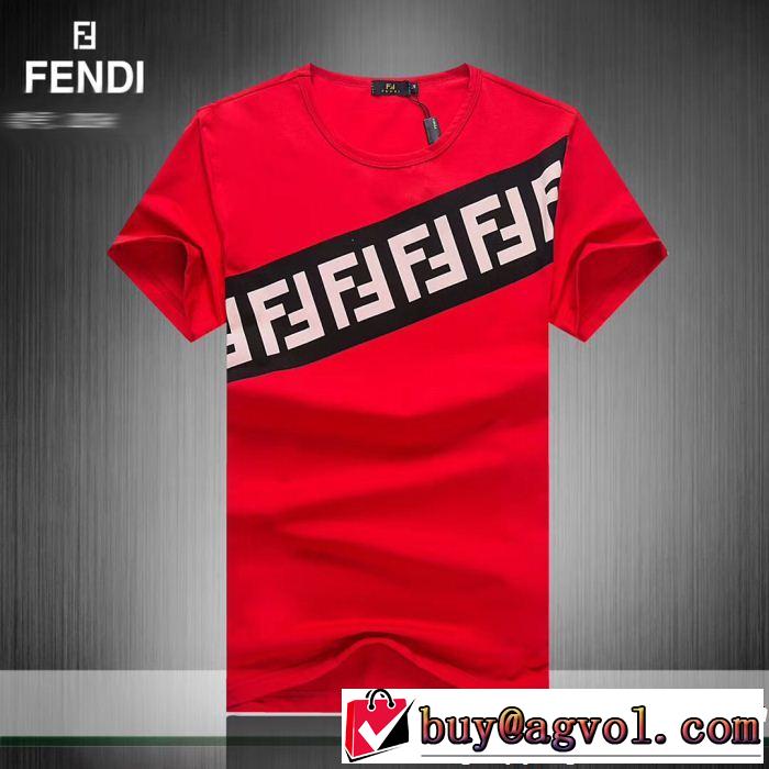 3色可選 季節感をプラス人気商品 夏の王道　適度な上品さ FENDI フェンディ 半袖Tシャツ