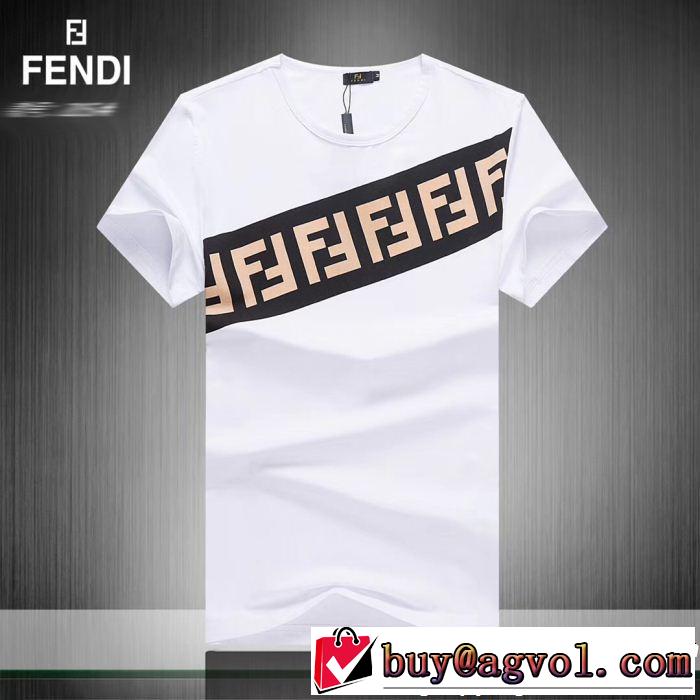 3色可選 季節感をプラス人気商品 夏の王道　適度な上品さ FENDI フェンディ 半袖Tシャツ