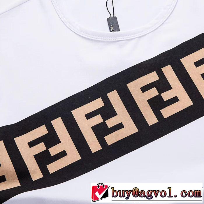 3色可選 季節感をプラス人気商品 夏の王道　適度な上品さ FENDI フェンディ 半袖Tシャツ