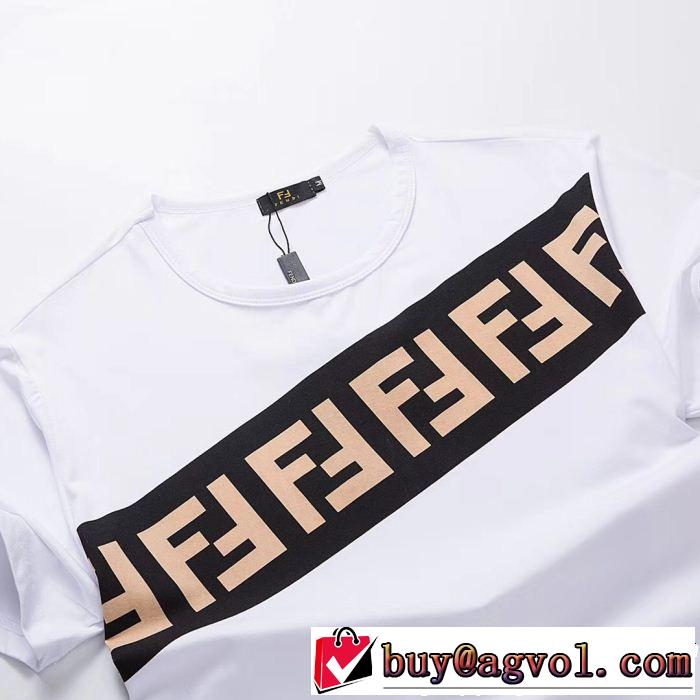 3色可選 季節感をプラス人気商品 夏の王道　適度な上品さ FENDI フェンディ 半袖Tシャツ