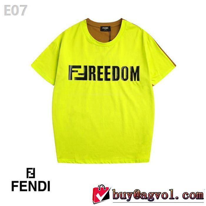 FENDI フェンディ半袖Tシャツ 4色可選 大人の華やかさを演出 クラシカルな雰囲気