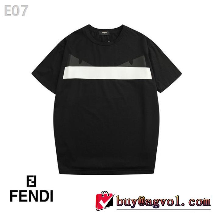 大人の可愛さを引き立て スタイルアップ上品 FENDI フェンディ半袖Tシャツ 2色可選