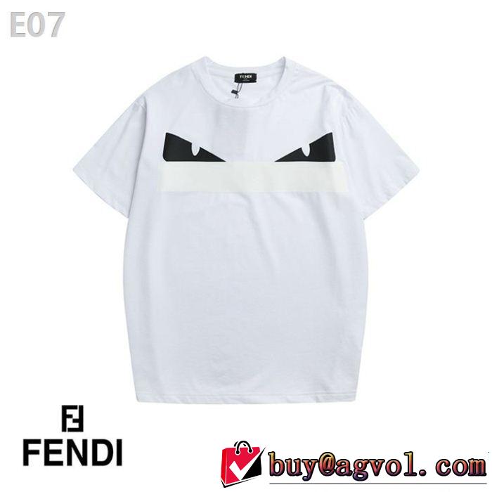 大人の可愛さを引き立て スタイルアップ上品 FENDI フェンディ半袖Tシャツ 2色可選