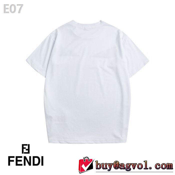 大人の可愛さを引き立て スタイルアップ上品 FENDI フェンディ半袖Tシャツ 2色可選