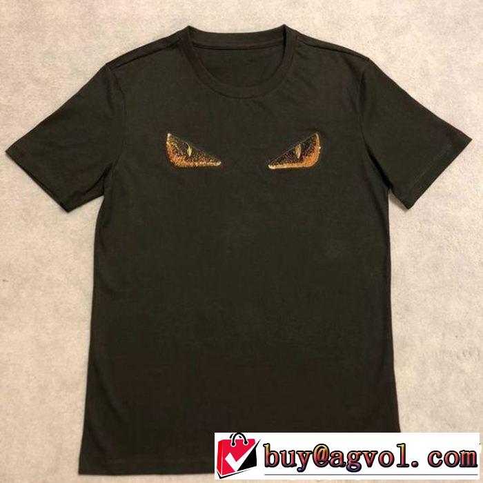 2019夏色っぽさ FENDI フェンディ半袖Tシャツ 夏らしい品格が漂う 新しい斬新なスタイル