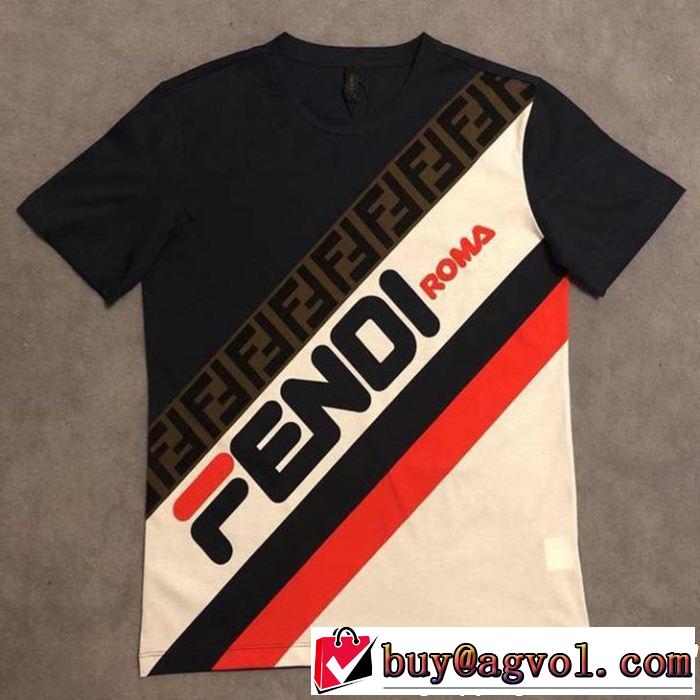 半袖Tシャツ 定番のスタイル春夏限定 今季流行りの人気新作 今人気の秘訣 FENDI フェンディ