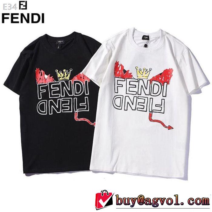 FENDI フェンディ半袖Tシャツ 2色可選 スタイルUPして着こなす 季節をまたい新作アイテム