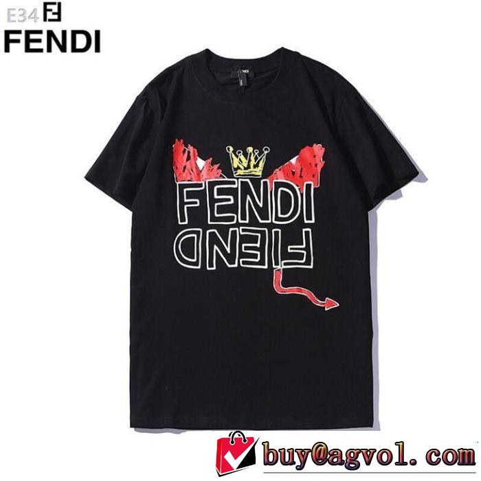 FENDI フェンディ半袖Tシャツ 2色可選 スタイルUPして着こなす 季節をまたい新作アイテム