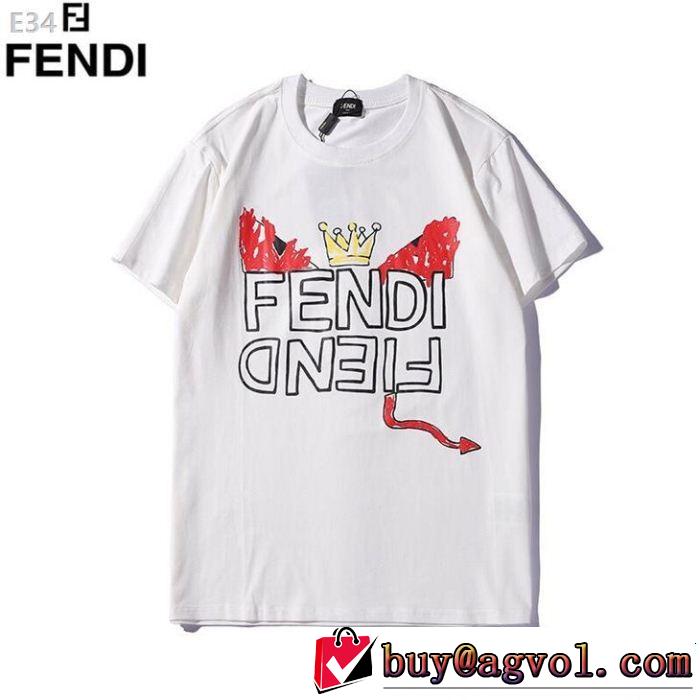 FENDI フェンディ半袖Tシャツ 2色可選 スタイルUPして着こなす 季節をまたい新作アイテム
