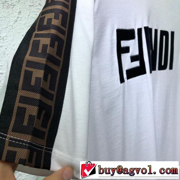 優しげ人気アイテム FENDI フェンディ半袖Tシャツ きれいめ派に上質 大人っぽく着こなせる
