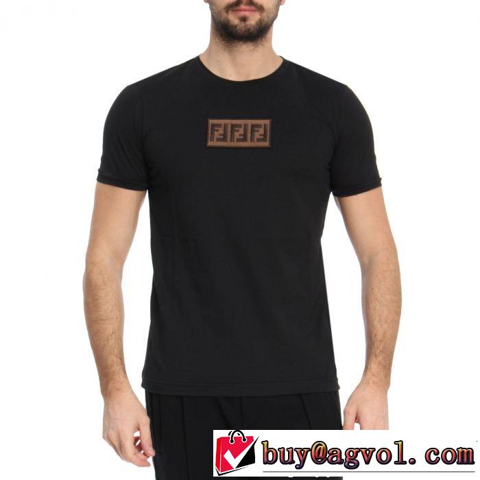 2019即旬な装いに 2色可選 夏の王道　適度な上品さ FENDI フェンディ半袖Tシャツ