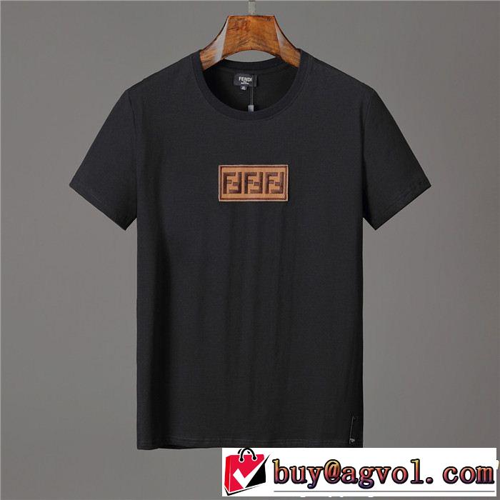 2019即旬な装いに 2色可選 夏の王道　適度な上品さ FENDI フェンディ半袖Tシャツ