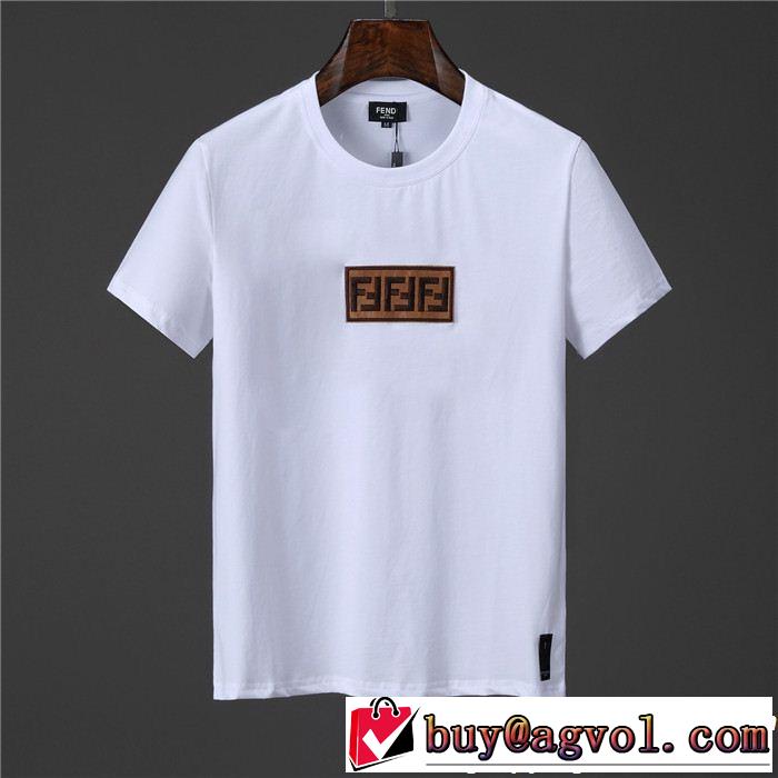 2019即旬な装いに 2色可選 夏の王道　適度な上品さ FENDI フェンディ半袖Tシャツ