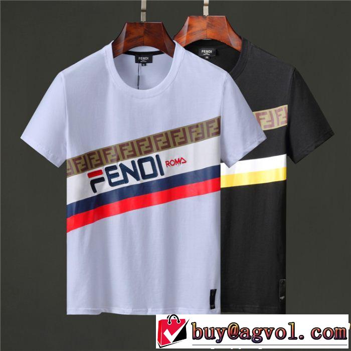 一気にトレンド感満載な着こなし 特に注目したい FENDI フェンディ半袖Tシャツ 2色可選