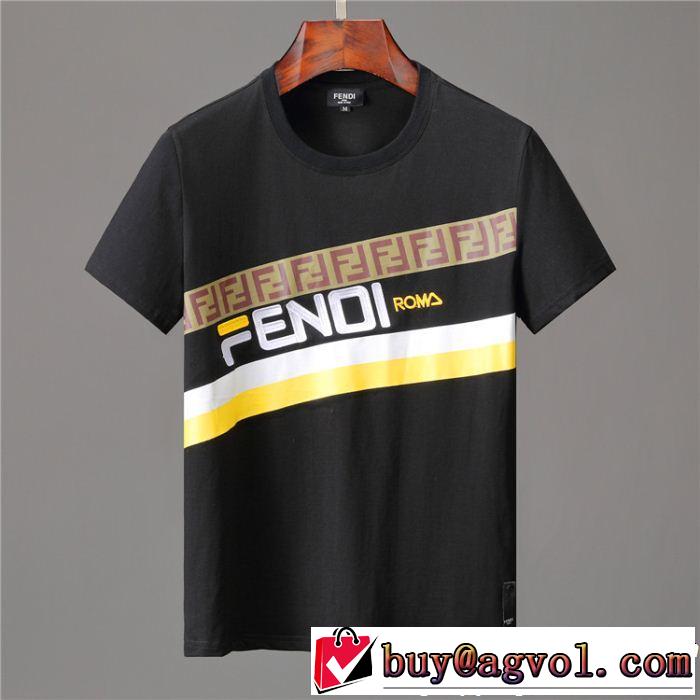 一気にトレンド感満載な着こなし 特に注目したい FENDI フェンディ半袖Tシャツ 2色可選