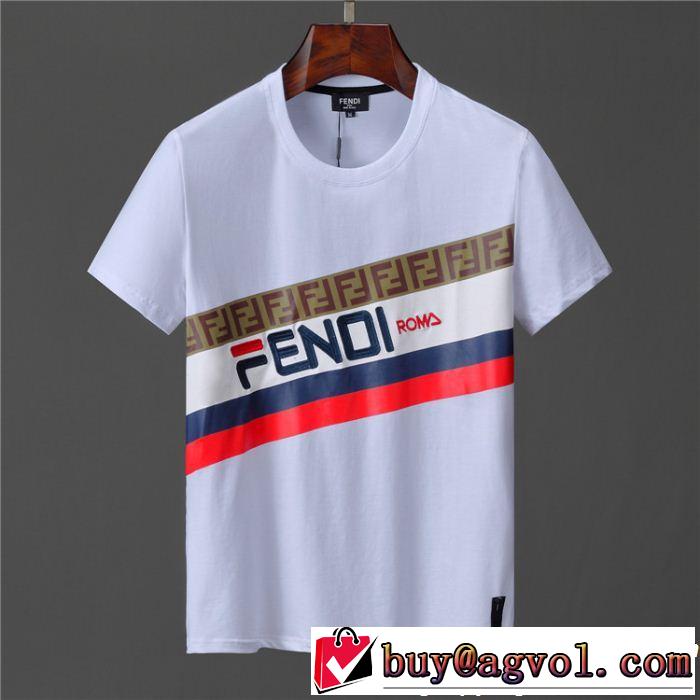 一気にトレンド感満載な着こなし 特に注目したい FENDI フェンディ半袖Tシャツ 2色可選