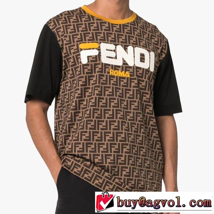 軽やかな素材感 FENDI フェンディ半袖Tシャツ 2色可選 今年の正解大人気新作 快適な着心地