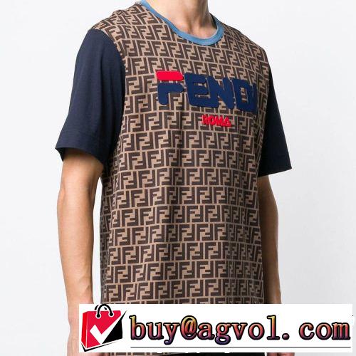 軽やかな素材感 FENDI フェンディ半袖Tシャツ 2色可選 今年の正解大人気新作 快適な着心地