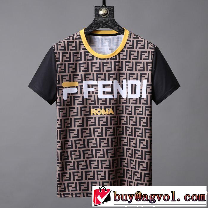 軽やかな素材感 FENDI フェンディ半袖Tシャツ 2色可選 今年の正解大人気新作 快適な着心地