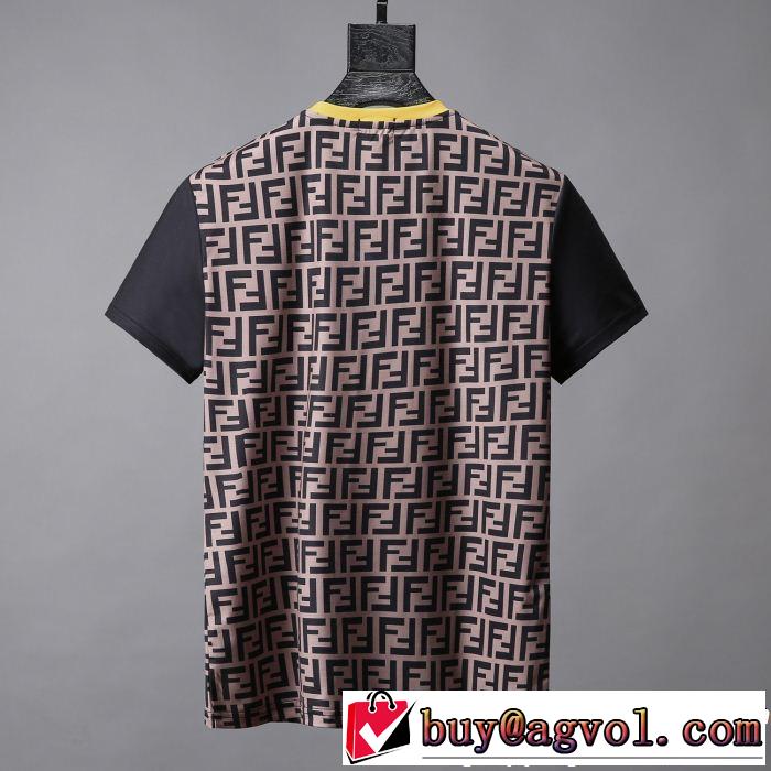 軽やかな素材感 FENDI フェンディ半袖Tシャツ 2色可選 今年の正解大人気新作 快適な着心地